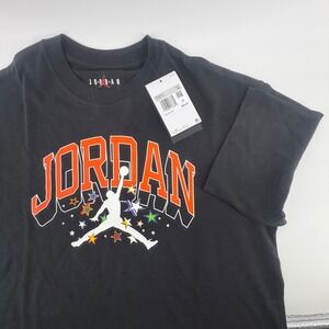 Jordan Womens Oversized Graphic TShirt Black Star Jumpman FD1329-010 Size XS NEW